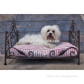 wrought iron dog bed with mattress